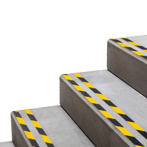 NASTRO ADESIVO ANTISCIVOLO 25MMX15M GIALLO/NERO DURALINE GRIP+ DURABLE COD. 1095-130