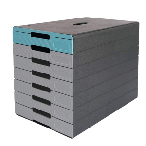 CASSETTIERA 7 CASSETTI IDEALBOX PRO 7 AZZURRO DURABLE COD. 7763-06