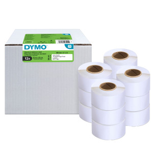 VALUE PACK 12 ROTOLI ETICHETTE LW INDIRIZZI STANDARD 28X89MM BIANCO DYMO COD. 2093091
