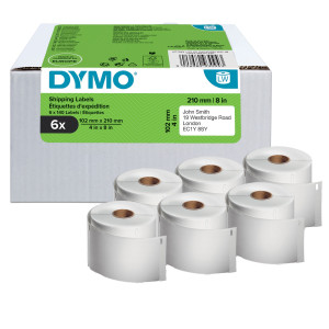 VALUE PACK 6 ROTOLI ETICHETTE LW DHL102MMX210MM SOLO PER LW5XL DYMO COD. 2177565