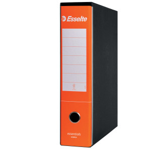 REGISTRATORE ESSENTIALS G75 ARANCIONE DORSO 8CM F.TO PROTOCOLLO ESSELTE COD. 390775200 CONFEZIONE DA 6