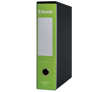 REGISTRATORE ESSENTIALS G75 VERDE CHIARO DORSO 8CM F.TO PROTOCOLLO ESSELTE COD. 390775600 CONFEZIONE DA 6
