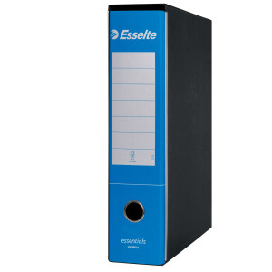 REGISTRATORE ESSENTIALS G75 AZZURRO DORSO 8CM F.TO PROTOCOLLO ESSELTE COD. 390775800 CONFEZIONE DA 6
