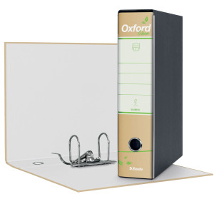 REGISTRATORE OXFORD GREEN G85 AVANA DORSO 8CM F.TO PROTOCOLLO ESSELTE COD. 397850501 CONFEZIONE DA 6