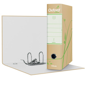 REGISTRATORE OXFORD GREEN G85 AVANA DORSO 8CM F.TO PROTOCOLLO ESSELTE COD. 397850501 CONFEZIONE DA 6