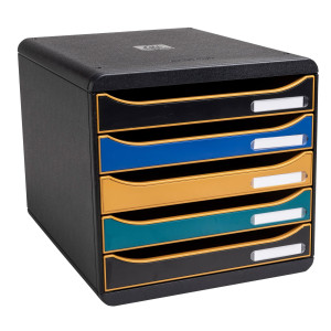 CASSETTIERA BIG BOX PLUS 5 CASSETTI NEODECO MULTICOLORE EXACOMPTA COD. 309505D