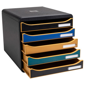 CASSETTIERA BIG BOX PLUS 5 CASSETTI NEODECO MULTICOLORE EXACOMPTA COD. 309505D