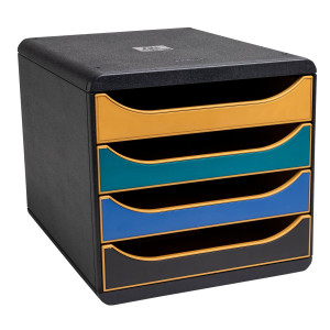 CASSETTIERA BIG BOX 4 CASSETTI NEODECO MULTICOLORE EXACOMPTA COD. 310505D