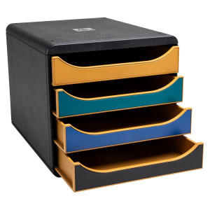 CASSETTIERA BIG BOX 4 CASSETTI NEODECO MULTICOLORE EXACOMPTA COD. 310505D