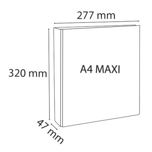 RACCOGLITORE PERS. 4 ANELLI A D 25 MM IN PP A4 BIANCO 51846E KREACOVER EXACOMPTA COD. 51846E