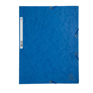 CARTELLA CON ELASTICO 24X32CM BLU CARTONCINO LUSTRE' 425GR COD. 55502E CONFEZIONE DA 25