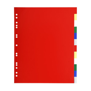 SEPARATORE NEUTRO A 12 TACCHE IN PPL COLORATO A4 MAXI 93H EXACOMPTA COD. 93H