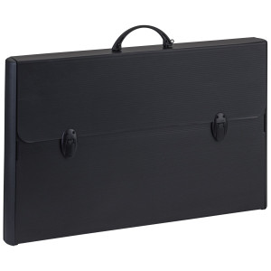 VALIGETTA POLIONDA TOTAL BLACK 37X60CM DORSO RIGIDO 5CM FAVORIT COD. 400173500