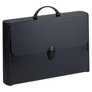 VALIGETTA POLIONDA TOTAL BLACK 28X43CM DORSO RIGIDO 8,5CM FAVORIT COD. 400173501