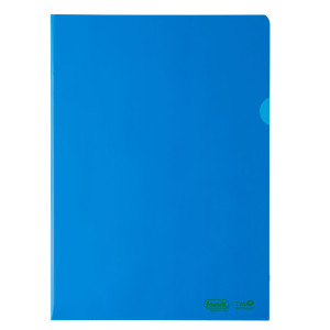 25 CARTELLINE A L 22X30 PE BIO-BASED BLU LISCIO SUPERIOR FAVORIT COD. 400182394