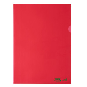 25 CARTELLINE A L 22X30 PE BIO-BASED ROSSO LISCIO SUPERIOR FAVORIT COD. 400182395