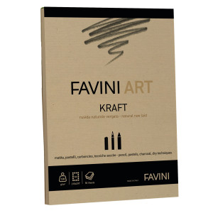 ALBUM COLLATO KRAFT FAVINI ART 50FG 120GR A4 COD. A420554