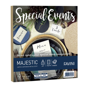 10 BUSTE SPECIAL EVENTS 120GR 170X170MM SABBIA 07 FAVINI COD. A57N118