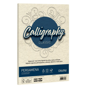 CARTA CALLIGRAPHY PERGAMENA 190GR A3 250FG NATURALE 06 FAVINI COD. A69Q253