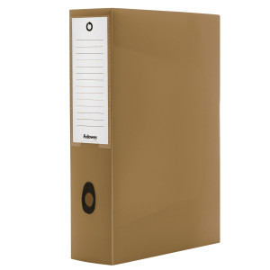 SCATOLA PROGETTO PLUS HOLOS DORSO 8CM IN PP MARRONE 25X35X8CM FELLOWES COD. 100102111
