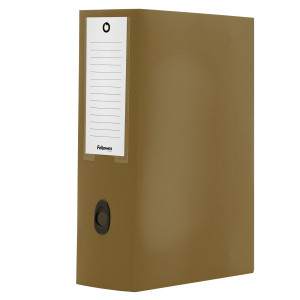 SCATOLA PROGETTO PLUS HOLOS DORSO 10CM IN PP MARRONE 25X35X10CM FELLOWES COD. 100102115