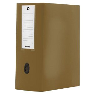 SCATOLA PROGETTO PLUS HOLOS DORSO 15CM IN PP MARRONE 25X35X15CM FELLOWES COD. 100102119
