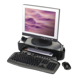 SUPPORTO MONITOR C/VASCHETTA E SCOMPARTI 8020801 FELLOWES COD. 8020801.