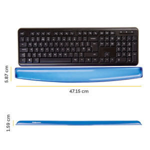 POGGIAPOLSI DA TASTIERA IN GEL TRASPARENTE BLU COD. 9113709
