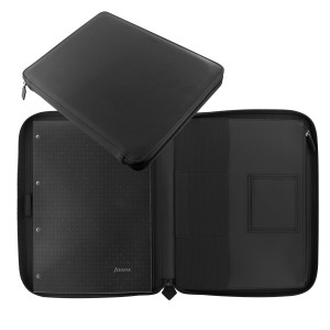 PORTABLOCCO METROPOL 32X24,5X2,6CM SIMILPELLE NERO CHIUSURA ZIP FILOFAX COD. 840012