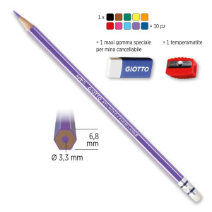 ASTUCCIO 10 PASTELLI STILNOVO CANCELLABILE GIOTTO COD. 256800