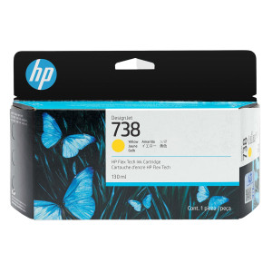 HP CARTUCCIA INK DESIGNJET 738 GIALLO -130ML COD. 498N7A