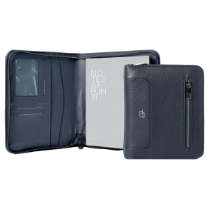 PORTABLOCCO A5 GATE TRENDED ECOPELLE DIM. 19X23CM BLU INTEMPO COD. 8251GAT32