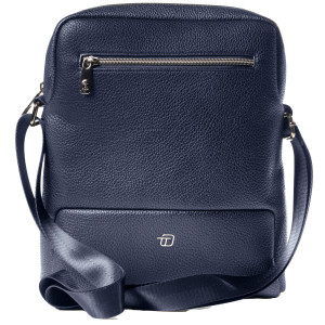 CITY BAG MEDIUM GATE TRENDED ECOPELLE DIM. 25X30X6CM BLU INTEMPO COD. 9215GAT32