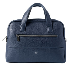 BORSA C/MANICI SLIM GATE TRENDED ECOPELLE DIM.41X30X15CM BLU INTEMPO COD. 9216GAT32