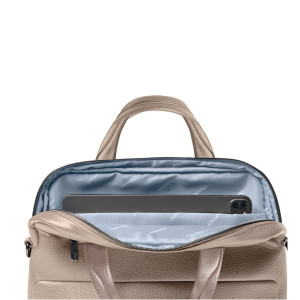 BORSA C/MANICI SLIM GATE TRENDED ECOPELLE DIM.41X30X15CM BLU INTEMPO COD. 9216GAT32