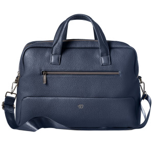 BORSA C/MANICI GATE TRENDED ECOPELLE DIM. 41X30X15CM BLU INTEMPO COD. 9236GAT32