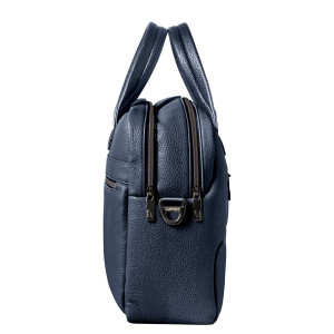 BORSA C/MANICI GATE TRENDED ECOPELLE DIM. 41X30X15CM BLU INTEMPO COD. 9236GAT32