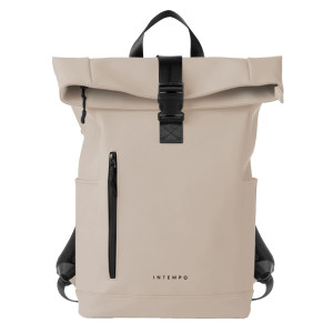 ZAINO ROLL-TOP DROP GOMMA ANTIPIOGGIA DIM. 30X42X14CM CREMA INTEMPO COD. 9239DR21