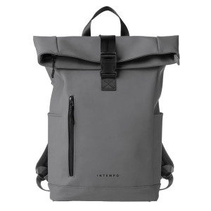 ZAINO ROLL-TOP DROP GOMMA ANTIPIOGGIA DIM. 30X42X14CM GRIGIO INTEMPO COD. 9239DR22