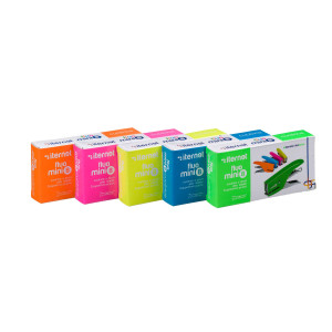 MINICUCITRICE A PINZA FLUO MINI 8 ROSA ITERNET COD. 0177PK
