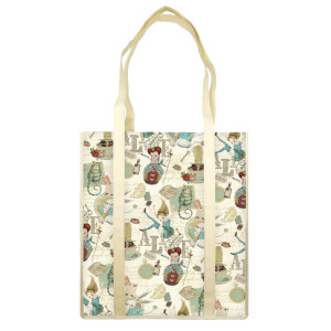 SHOPPER CARTA LAVABILE 100GR C/MANICI 35X40X8CM ALICE KARTOS COD. 10235300 CONFEZIONE DA 2