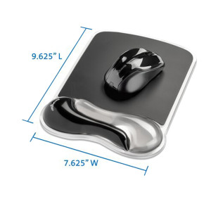 DUO GEL TAPPETINO PER MOUSE FUMO CHIARO/SCURO-KENSINGTON COD. 62399