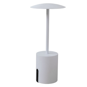 LAMPADA DA TAVOLO ROCKET A LED IN ALLUMINIO BIANCO KING COLLECTION COD. L1776514