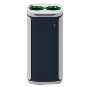 CONTENITORE PER RACCOLTA DIFFERENZIATA WASTEE VERDE/VETRO KOBRA COD. WA-99.004