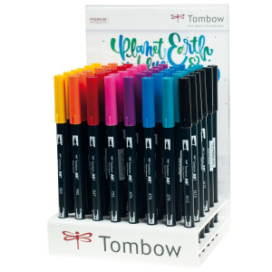 EXPO 48 PENNARELLI TOMBOW ABT DUAL BRUSH 8 COLORI ASSORTITI COD. PABT-48P-A