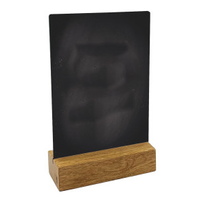 SUPPORTO SCRIVIBILE CON BASE IN LEGNO MASSELLO A6 -10,5X15CM LEBEZ COD. 81002