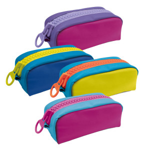 TASCHETTA ZIPPY COLORS DIM. 22X10X8CM COLORI ASSORTITI LEBEZ COD. 81529 CONFEZIONE DA 12
