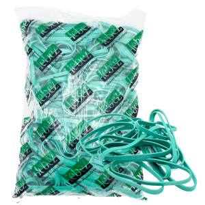 ELASTICO FETTUCCIA IN GOMMA VERDE D120 T8 IN SACCHETTO DA 1KG LEBEZ COD. 81779