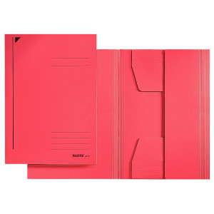 CARTELLINA 3 LEMBI ROSSO 24,3X34CM LEITZ COD. 39220225 CONFEZIONE DA 25