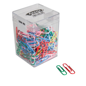 GRAN MIX FERMAGLI COLORATI PCV 125GR ASSORTITI LEONE COD. FXPB125GMIX